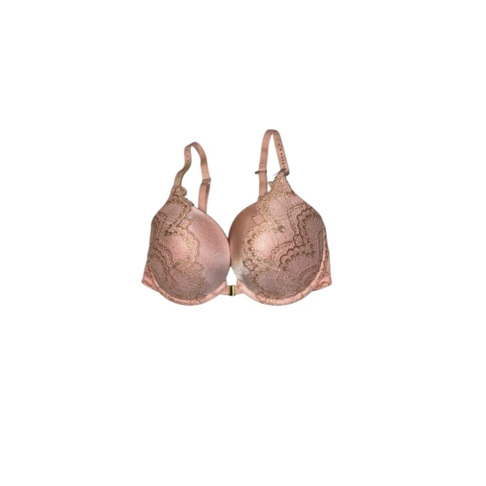 🆕 La SENZA “Beyond Sexy” Pink and Gold Push Up Bra - Women’s Size 32DD / DD32